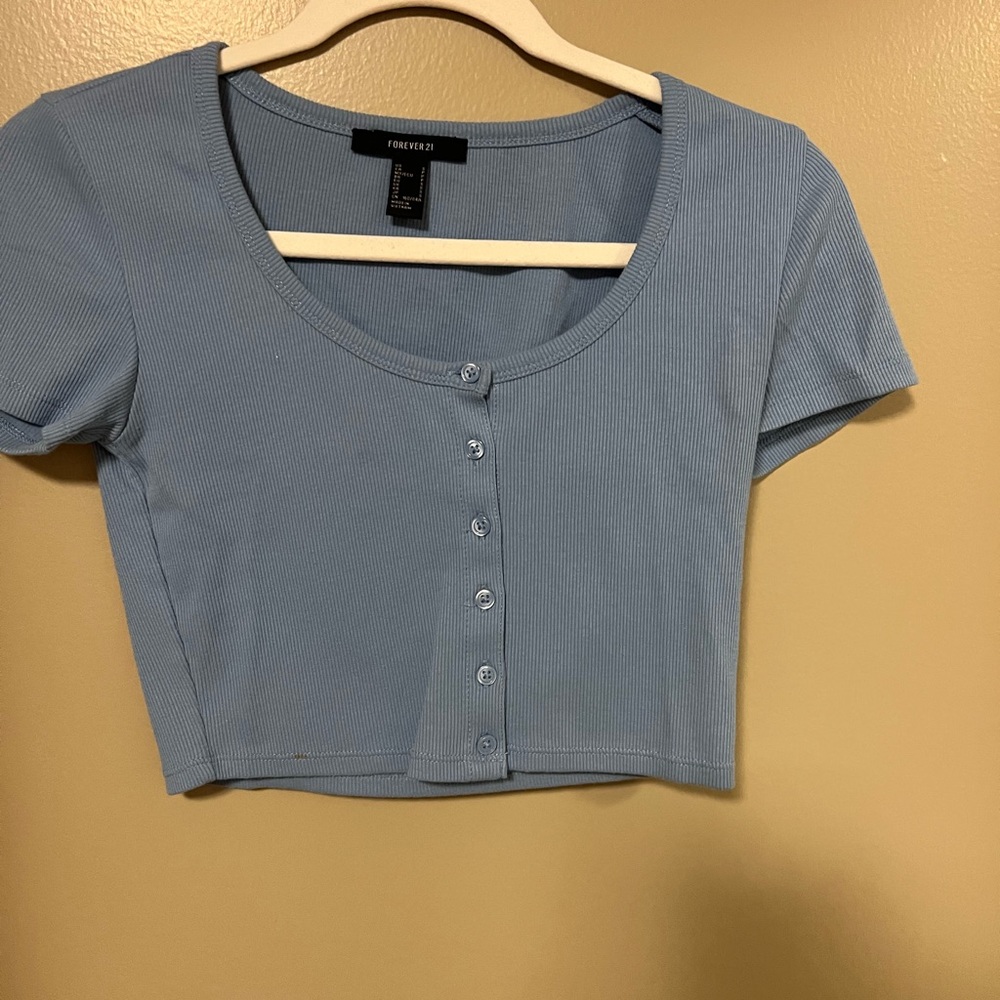 Forever 21 Blue crop top